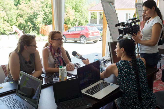 GirlsGoIT was the ﬁrst summer camp in Moldova for young women who want to improve their IT skills. Photo: UN Women in Moldova/ Dorin Goian 
