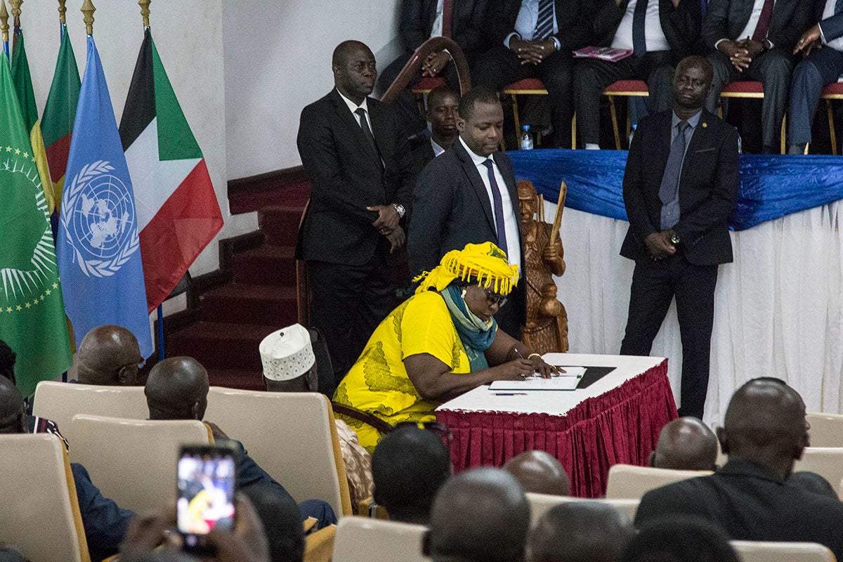 For the first time in the history of the Central African Republic, four women served as delegates in the formal peace talks in neighbouring Sudan between the government and armed groups to end the conflict in the country. 