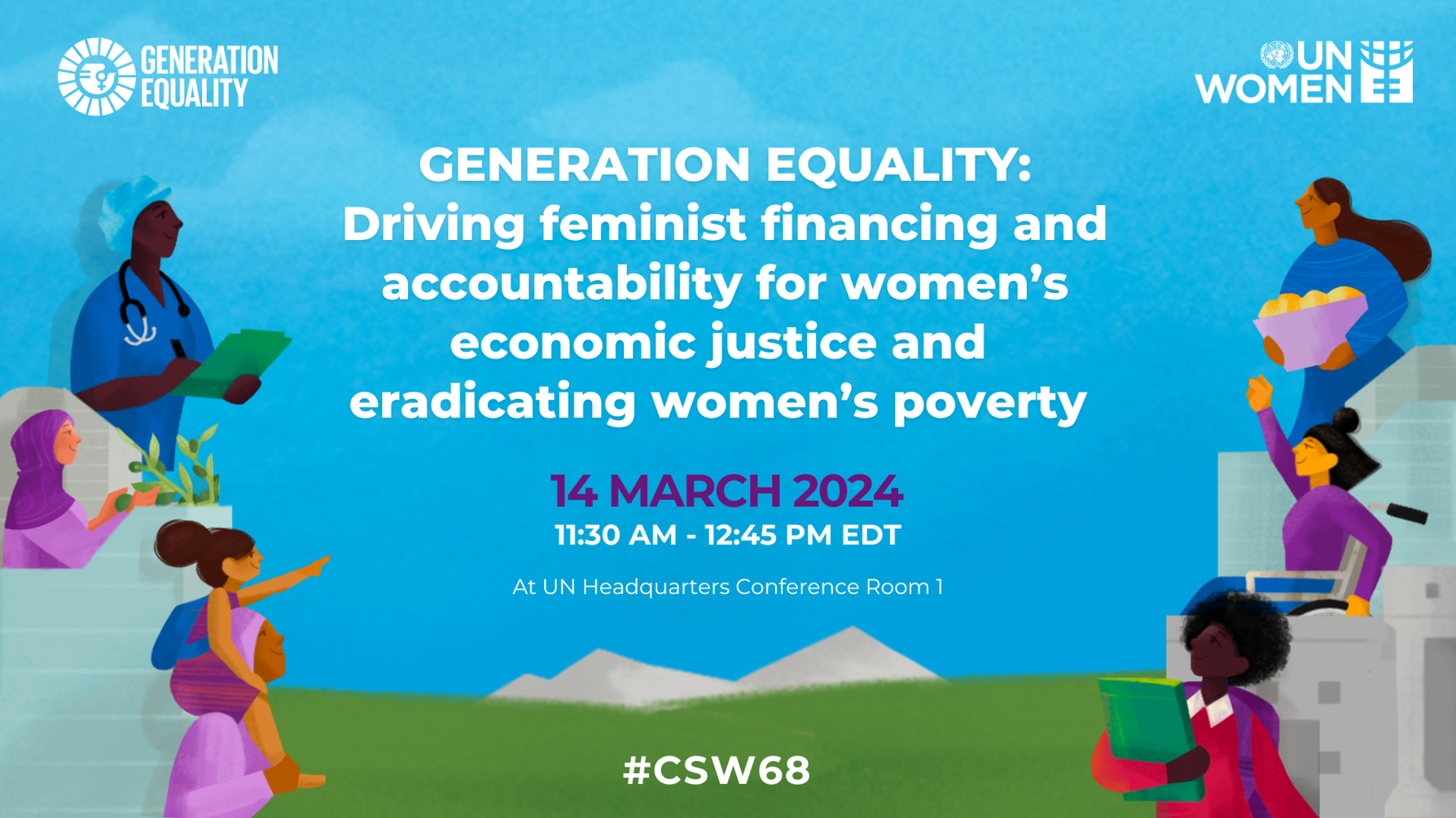 Generation equality CSW68 event