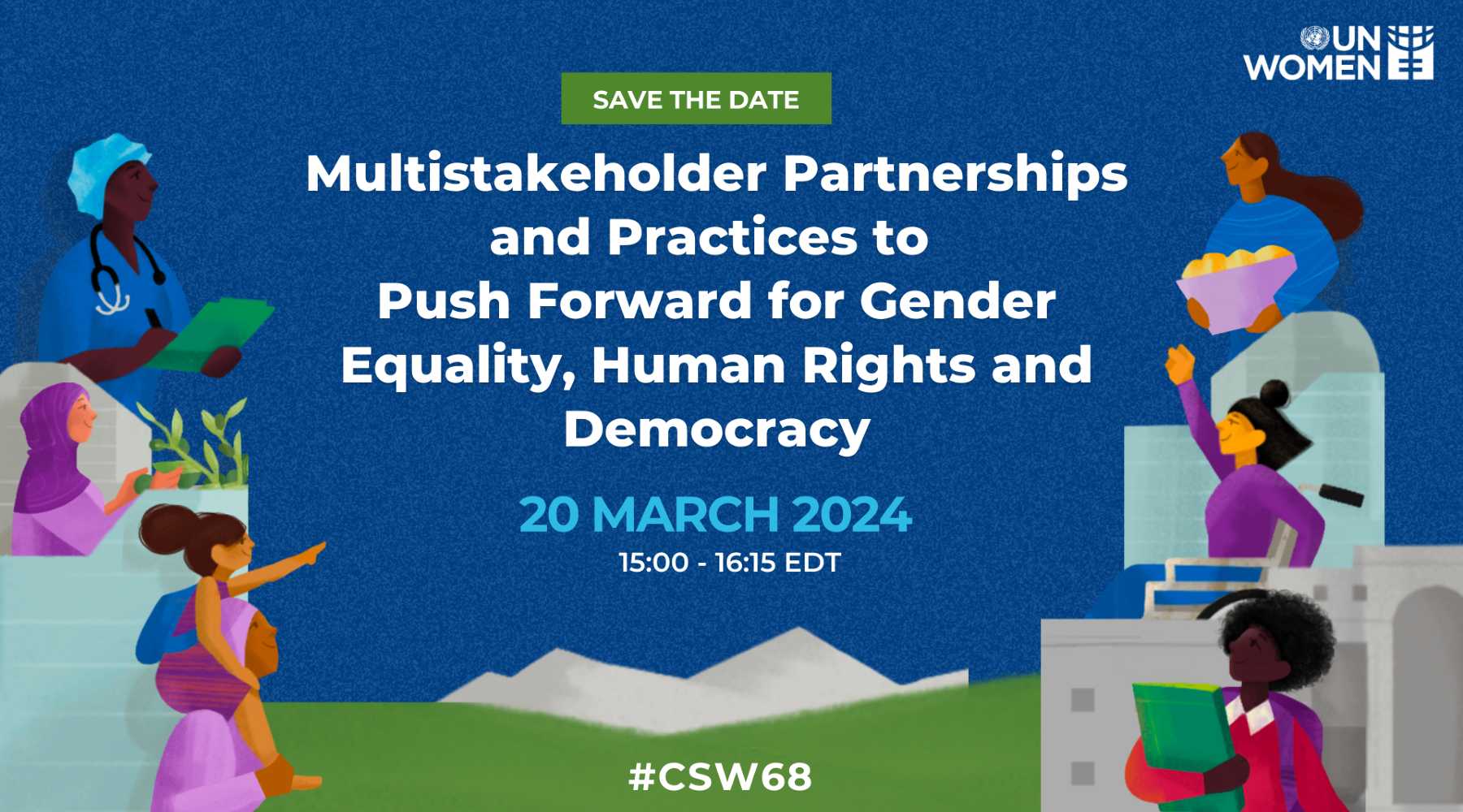 Multistakeholder partnerships CSW68 meeting