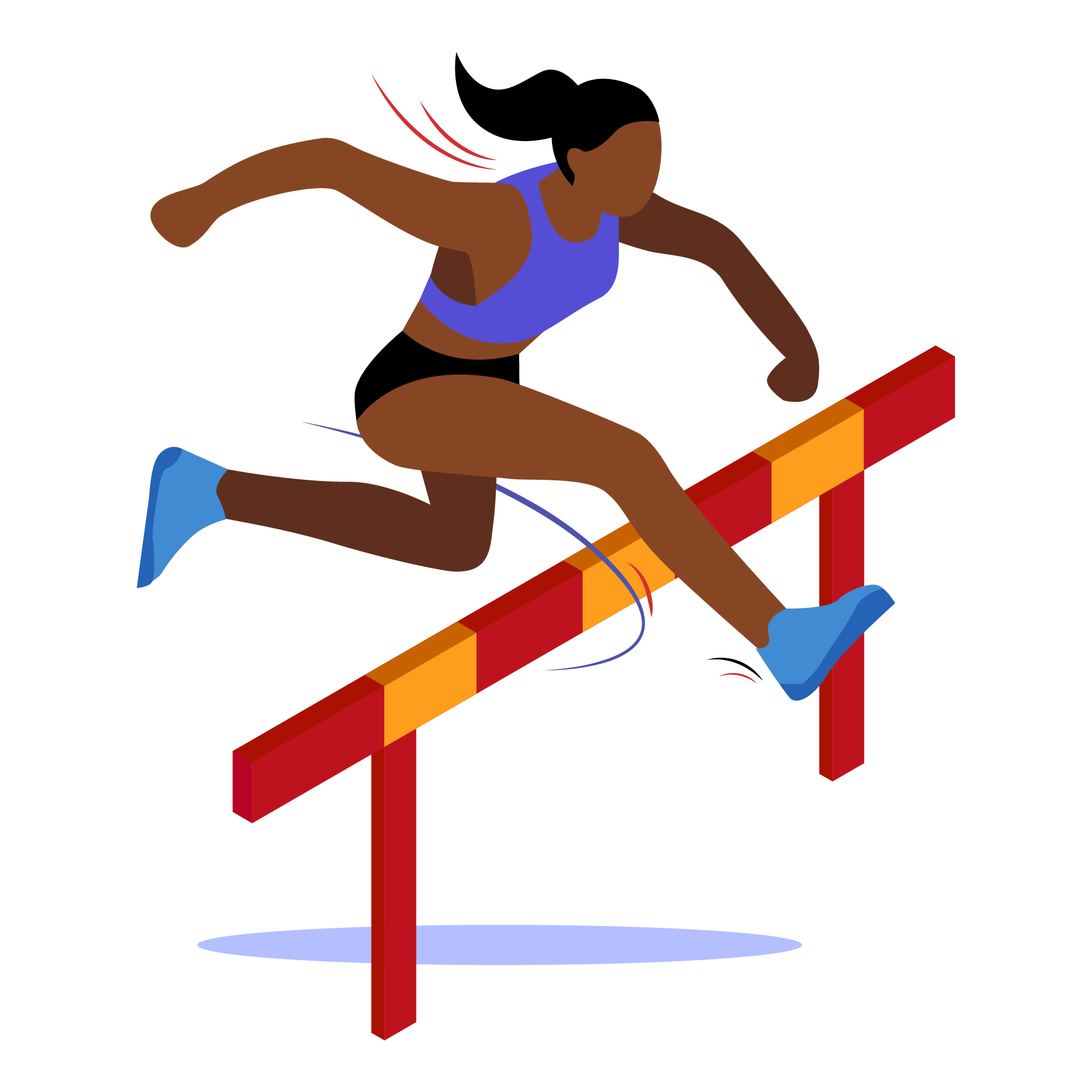 illustration of a female athlete