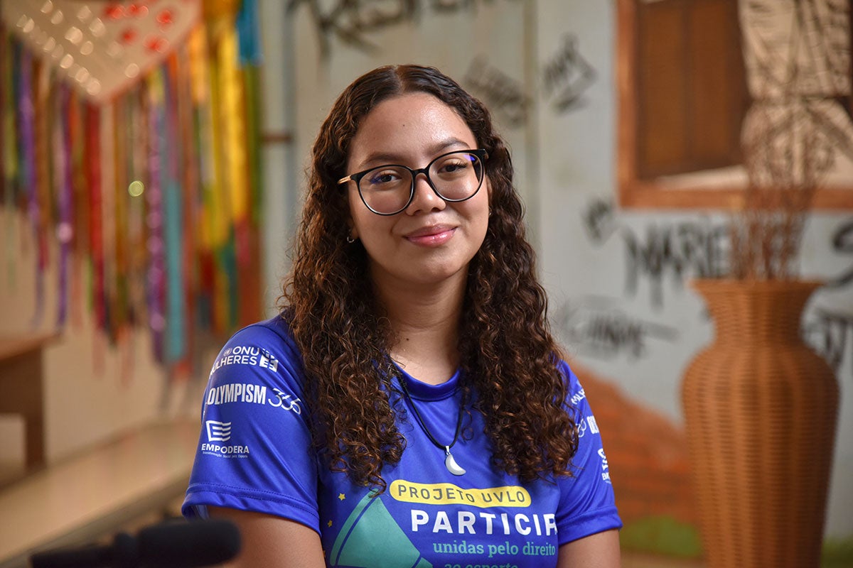 Rebeca Cristina Cassiano dos Anjos, 19, from Rio de janeiro, Brazil, is a young leader in the OWLA Participate programme.
