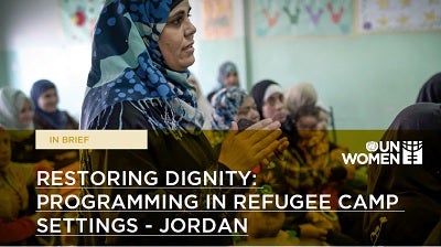 Restoring dignity: Programming in Za'atari refugee camp