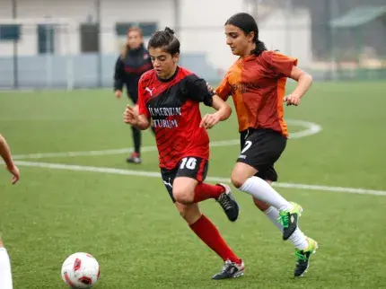 Girls' football teams in Gaziantep, Turkey played for solidarity against gender-based violence.
