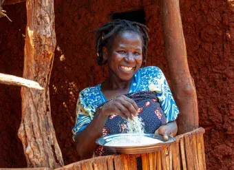 A JP RWEE beneficiary in Tanzania. Photo: WFP/Imani Nsamila