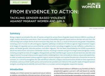 From evidence to action: Tackling gender-based violence against migrant women and girls