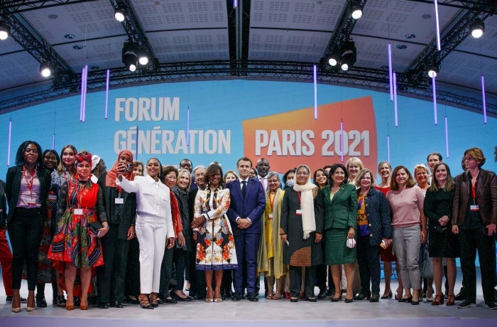 A scene from the Opening Session of the Generation Equality Forum, held in Paris, France on 30 June 2021. Photo: UN Women/Fabrice Gentile
