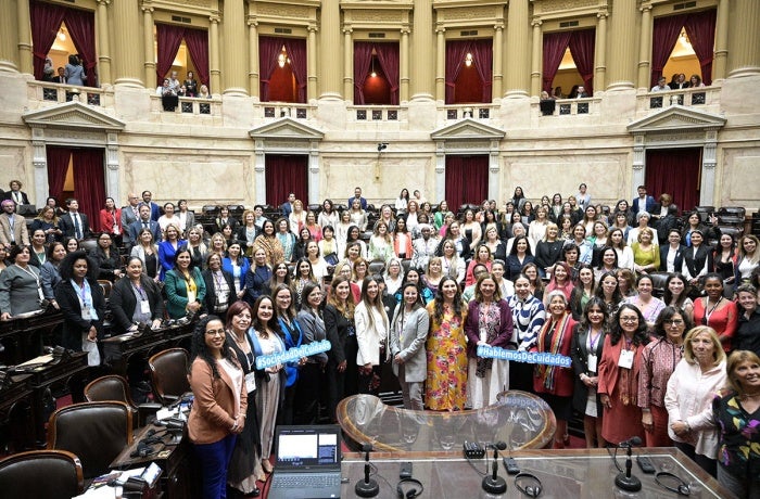 Parliamentarians from 19 countries and representatives of regional parliaments exchanged experiences and challenges of the Regional Gender Agenda during the #ForoParlamentario held within the framework of the #XVConferenciaMujerALC 2022.