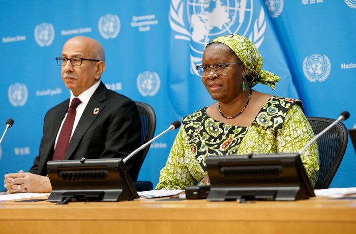 At a press conference in New York, on the sidelines of the UN General Assembly, UN Women Deputy Executive Director Nyaradzayi Gumbonzvanda together with United Nations Department of Economic and Social Affairs launched the latest Progress on the Sustainable Development Goals: The Gender Snapshot 2024.