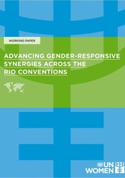 Advancing gender-responsive synergies across the Rio conventions: Gender equality at the intersection of climate action, biodiversity protection and sustainable land management